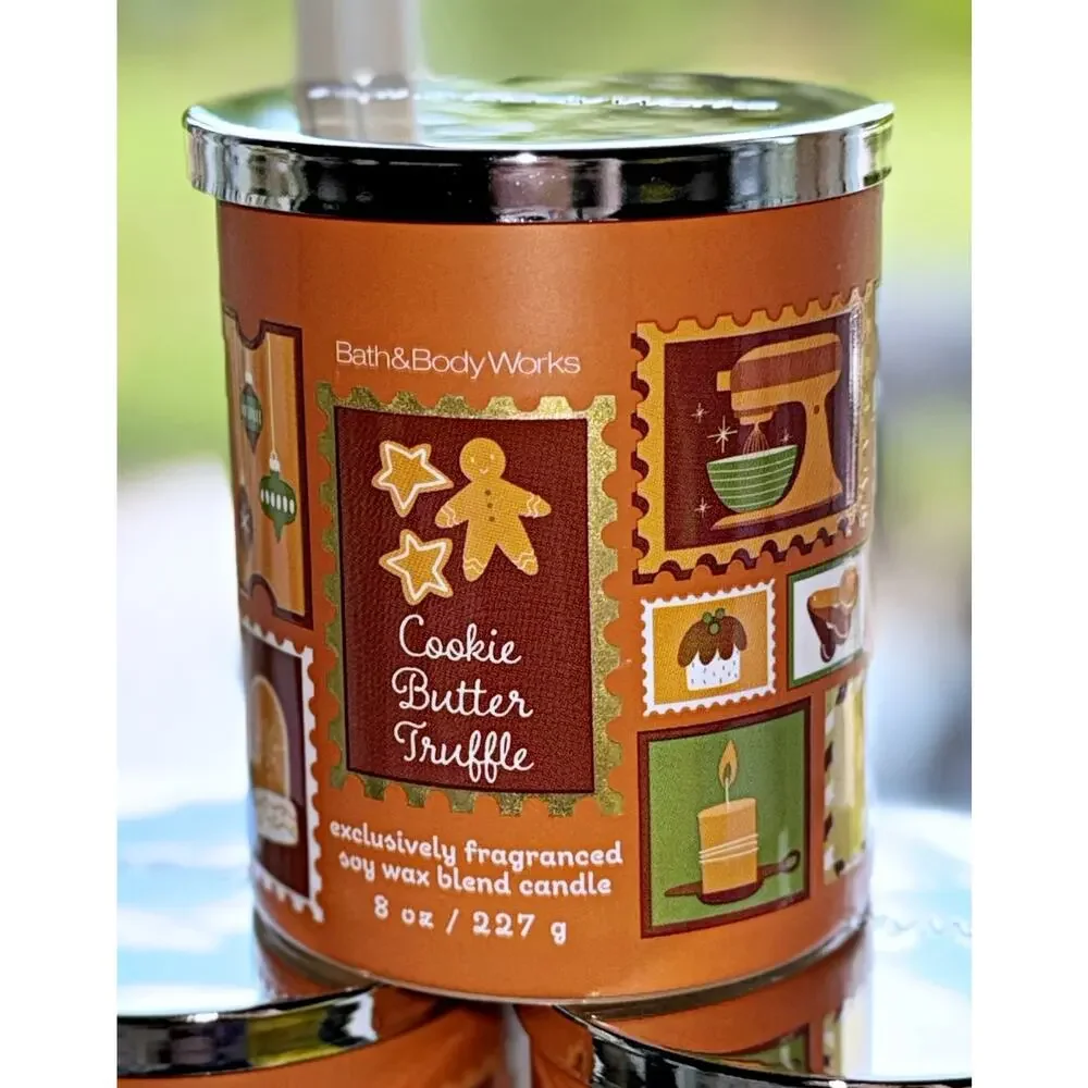 Lot of 3 Bath & Body Works Cookie Butter Truffle Single Wick Candle